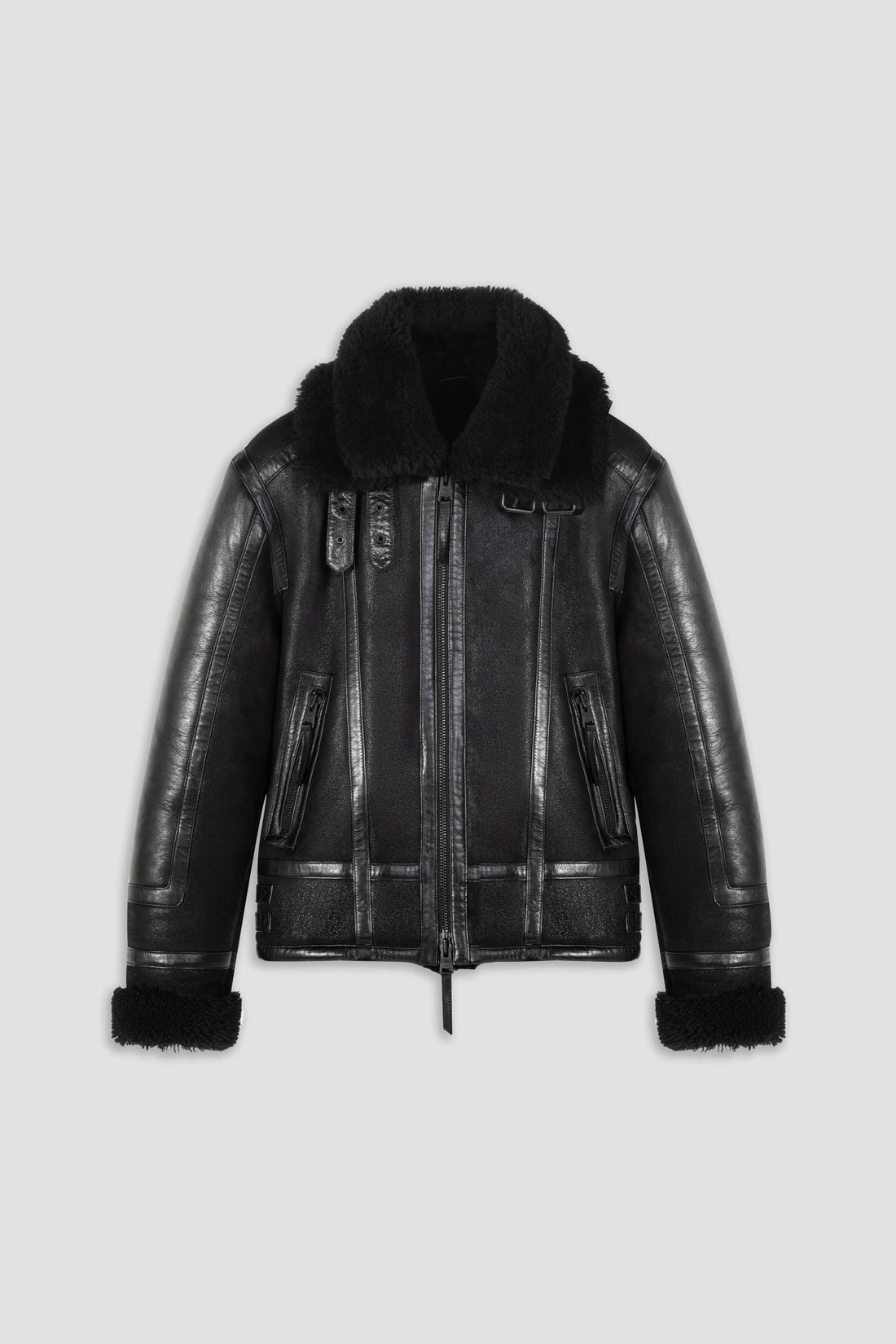 Bronx: Noir Shearling Jacket (Man)