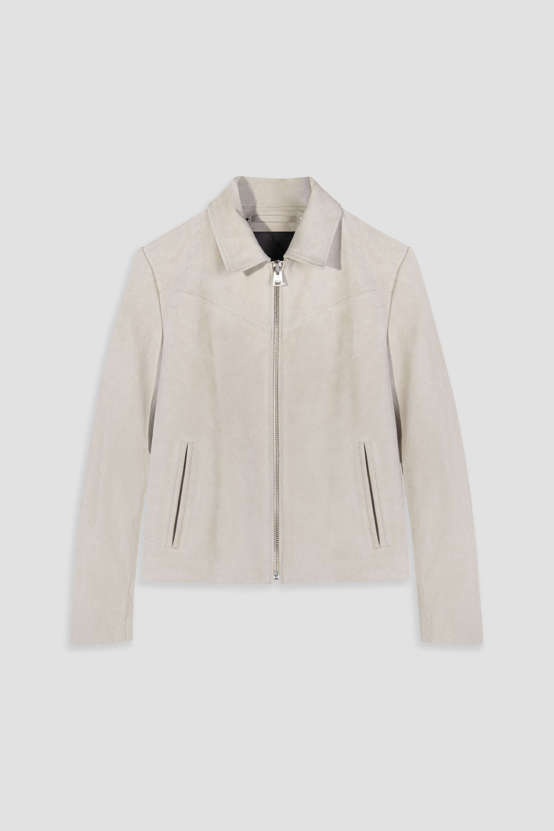 Hendrix: Sandstone Suede Premium Leather Jacket (Woman)