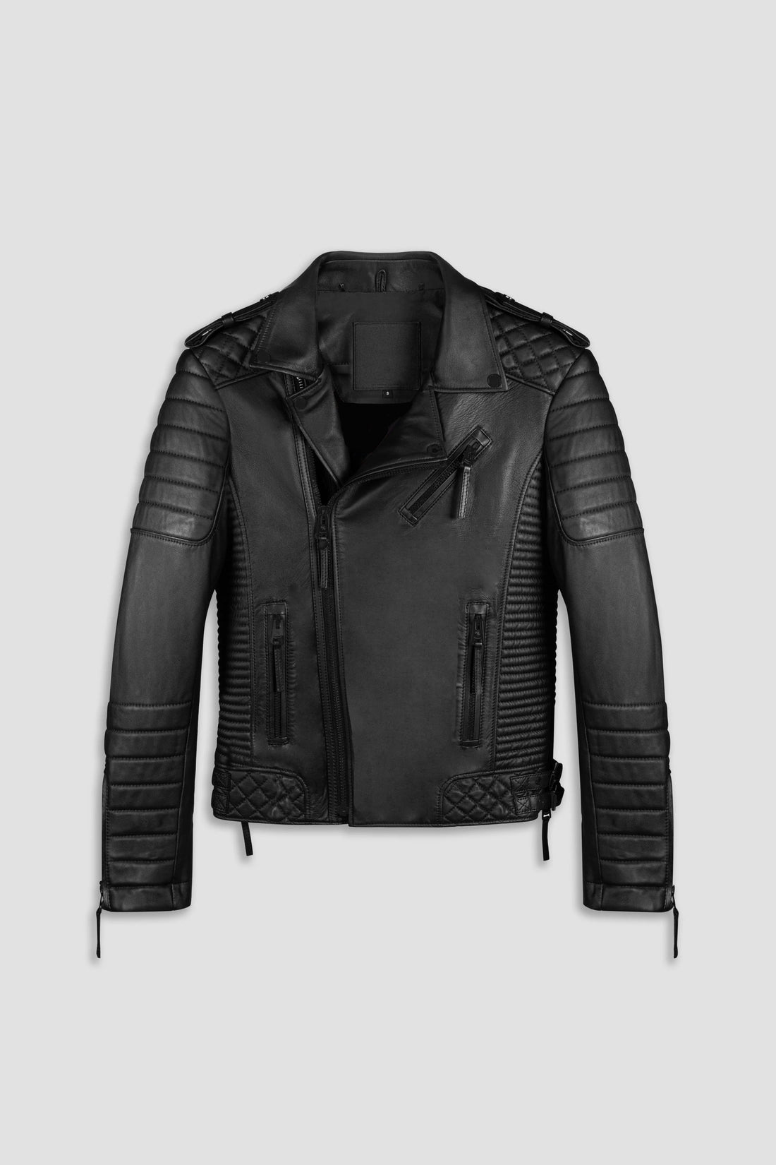 Kay Michaels 3.0 Matte Black Hardware Premium Leather Jacket (Man)