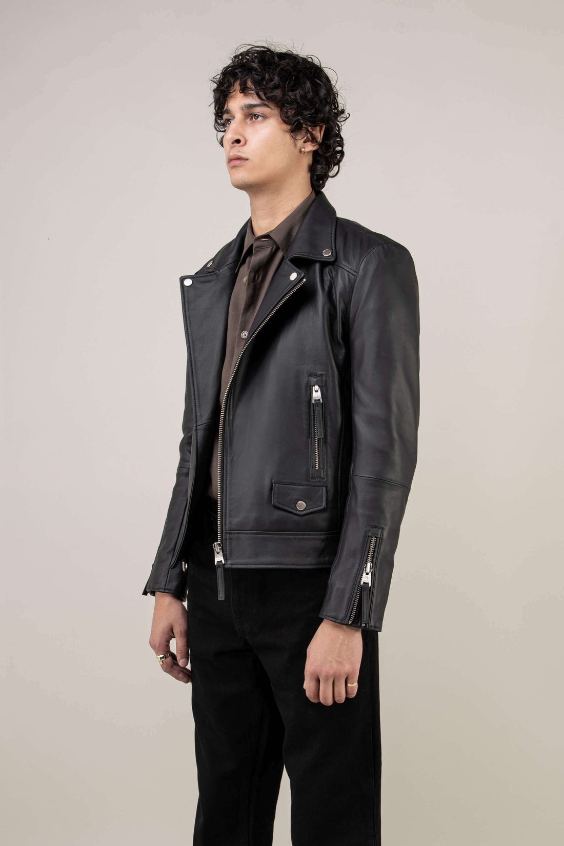 Refined Biker Premium Leather Jacket (Man)