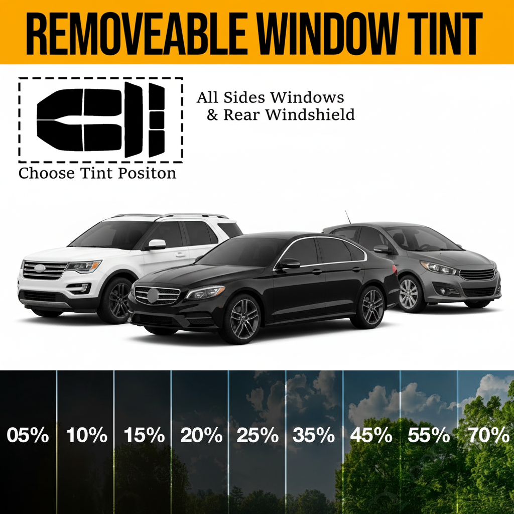 Removable Tint For Any Cars