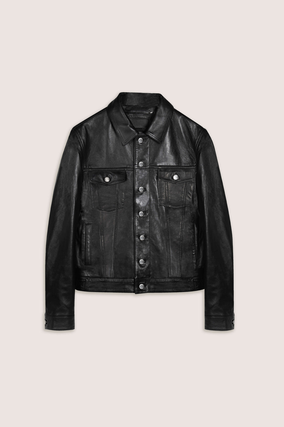 Premium Leather Trucker Jacket
