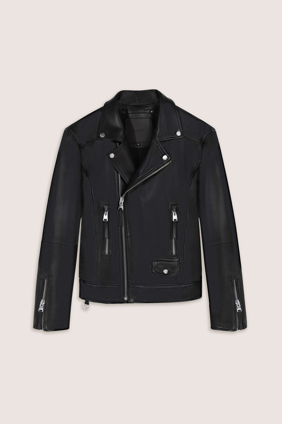 Refined Biker: V Fit Premium Leather Jacket Tall